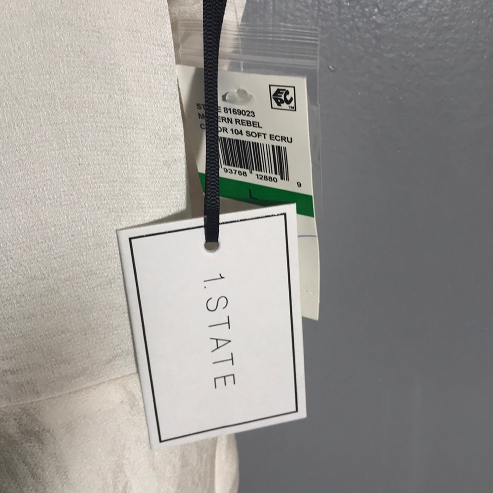NWT 1. State White Sleeveless Top - Picture 3 of 7